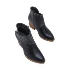 Mollyshoe Women's Thick Heel Pointed Western Cowboy Boots