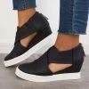Mollyshoe Casual Wedge Sneakers Platform Crisscross Cut Out Shoes 1 Mollyshoe Casual Wedge Sneakers Platform Crisscross Cut Out Shoes