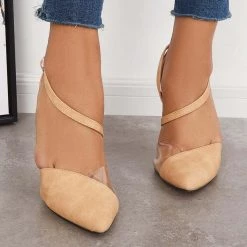 Mollyshoe Pointed Toe Stiletto High Heels Ankle Strap Dress Pumps