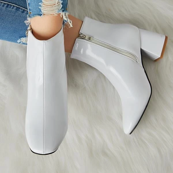 Mollyshoe Women's Winter Warm Patent Leather Shiny Pointed Boots 15 Mollyshoe Women's Winter Warm Patent Leather Shiny Pointed Boots