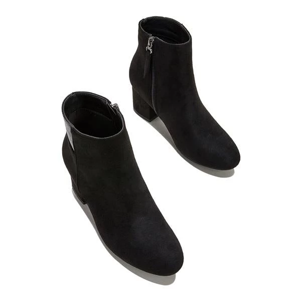 Mollyshoe Women's Chunky Heel Artificial Suede Ankle Booties 10 Mollyshoe Women's Chunky Heel Artificial Suede Ankle Booties