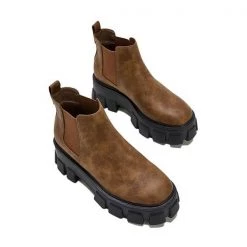 Mollyshoe Women's Casual All-Match Platform Boots 36 Mollyshoe Women's Casual All-Match Platform Boots