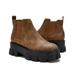 Mollyshoe Women's Casual All-Match Platform Boots 35 Mollyshoe Women's Casual All-Match Platform Boots