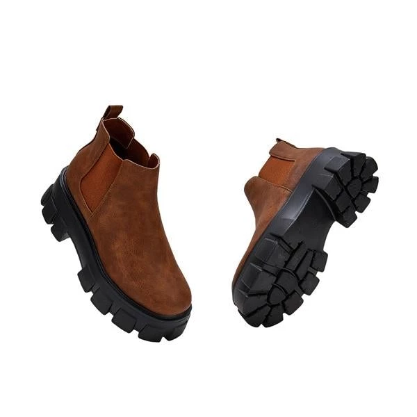 Mollyshoe Women's Casual All-Match Platform Boots 9 Mollyshoe Women's Casual All-Match Platform Boots