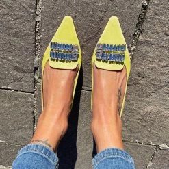 Mollyshoe Pointed Toe Buckle Low Heeled Slingbacks 24 Mollyshoe Pointed Toe Buckle Low Heeled Slingbacks