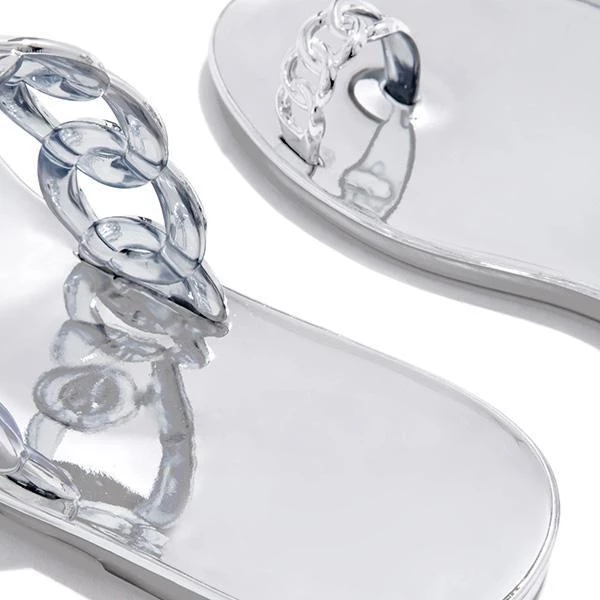 Mollyshoe Casual Toe Loop Detailing Jelly Slippers 15 Mollyshoe Casual Toe Loop Detailing Jelly Slippers