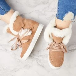 Mollyshoe Women's Winter Warm Wedge Heel Suede Boots 18 Mollyshoe Women's Winter Warm Wedge Heel Suede Boots