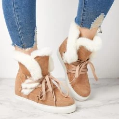 Mollyshoe Women's Winter Warm Wedge Heel Suede Boots 20 Mollyshoe Women's Winter Warm Wedge Heel Suede Boots