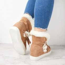 Mollyshoe Women's Winter Warm Wedge Heel Suede Boots 21 Mollyshoe Women's Winter Warm Wedge Heel Suede Boots