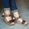 Mollyshoe Low Heel Wedge Sandals
