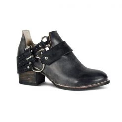 Mollyshoe Cyberpunk-Style Buckle Ankle Boots