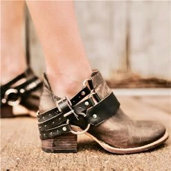 Mollyshoe Cyberpunk-Style Buckle Ankle Boots 10 Mollyshoe Cyberpunk-Style Buckle Ankle Boots