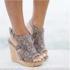 Cheap Mollyshoe Shop 25 Heels Mollyshoe Candace Taupe Wedges