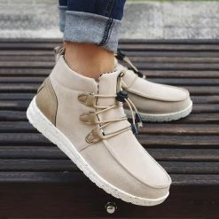 Mollyshoe Casual Laced Front Ankle Boots 19 Mollyshoe Casual Laced Front Ankle Boots