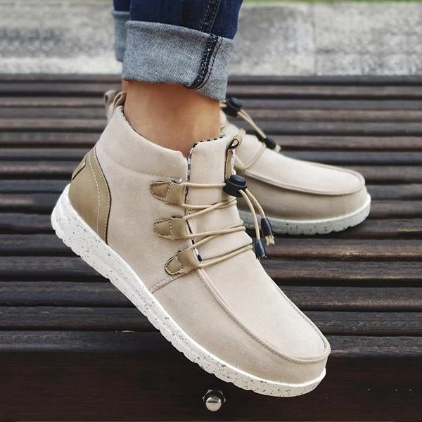 Mollyshoe Casual Laced Front Ankle Boots 5 Mollyshoe Casual Laced Front Ankle Boots