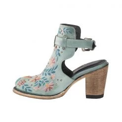 Mollyshoe Floral Halfsie Booties Heels