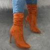 Mollyshoe Side Zipper High Heel Boots