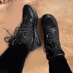 Sneakers Mollyshoe Leather Suede Wedge Lace-up Boots