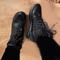 Sneakers Mollyshoe Leather Suede Wedge Lace-up Boots