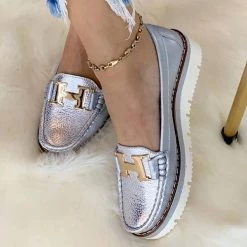 Mollyshoe Slip-On Platform Leather Loafers Flats 5 Mollyshoe Slip-On Platform Leather Loafers Flats