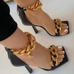 Heels Mollyshoe Trendy Punk High Heel Sandals