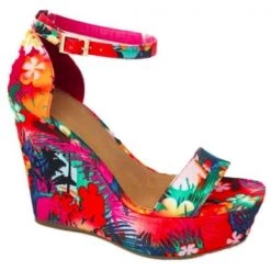 Weekly Best Seller Mollyshoe Printed Tropical Style Platform Sandals