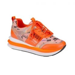 Mollyshoe Personalized Graffiti Stitching Orange Sneakers 10 Mollyshoe Personalized Graffiti Stitching Orange Sneakers