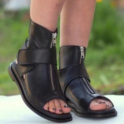 Sandals Mollyshoe Women Genuine Leather Summer Boots