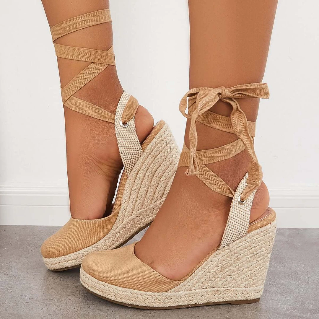 Mollyshoe Lace Up Espadrille Wedges Platform Heel Singback Sandals Heels 11 Mollyshoe Lace Up Espadrille Wedges Platform Heel Singback Sandals Heels
