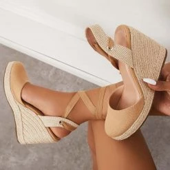 Mollyshoe Lace Up Espadrille Wedges Platform Heel Singback Sandals Heels 24 Mollyshoe Lace Up Espadrille Wedges Platform Heel Singback Sandals Heels