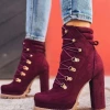 Boots Mollyshoe Chunky Stacked Heel Booties