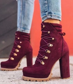 Cheap Mollyshoe Shop 19 Boots Mollyshoe Chunky Stacked Heel Booties