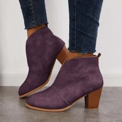 Mollyshoe Retro Western V Cut Ankle Boots