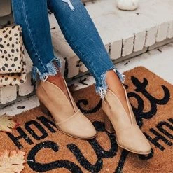 Mollyshoe Fashion Faux Leather Slip-On Boots