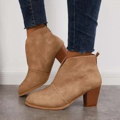 Mollyshoe Retro Western V Cut Ankle Boots