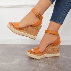 Mollyshoe Casual Slingback Espadrille Wedge Sandals 43 Mollyshoe Casual Slingback Espadrille Wedge Sandals
