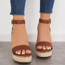 Mollyshoe Casual Slingback Espadrille Wedge Sandals 46 Mollyshoe Casual Slingback Espadrille Wedge Sandals