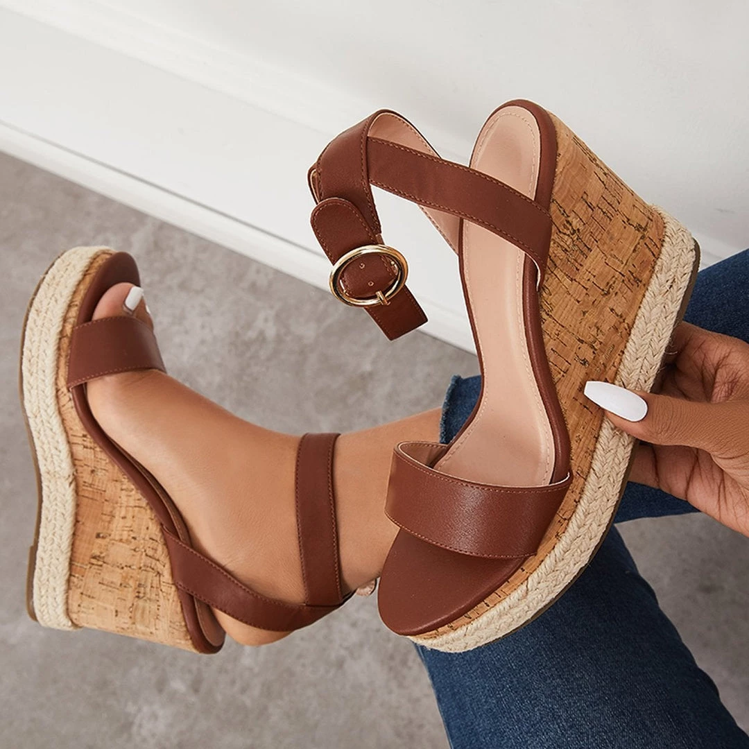 Mollyshoe Casual Slingback Espadrille Wedge Sandals 22 Mollyshoe Casual Slingback Espadrille Wedge Sandals