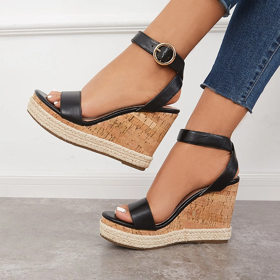 Mollyshoe Casual Slingback Espadrille Wedge Sandals 5 Mollyshoe Casual Slingback Espadrille Wedge Sandals