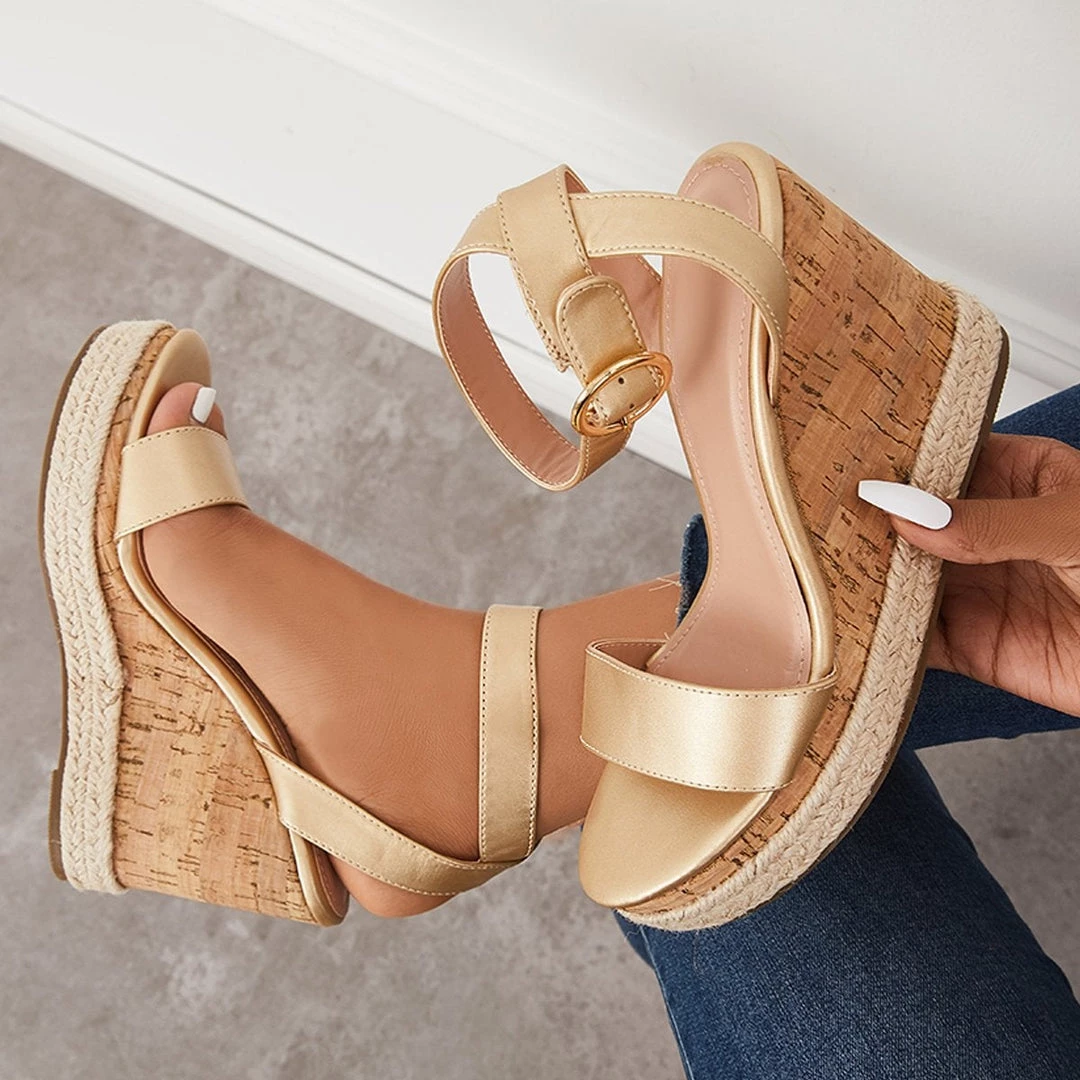 Mollyshoe Casual Slingback Espadrille Wedge Sandals 10 Mollyshoe Casual Slingback Espadrille Wedge Sandals