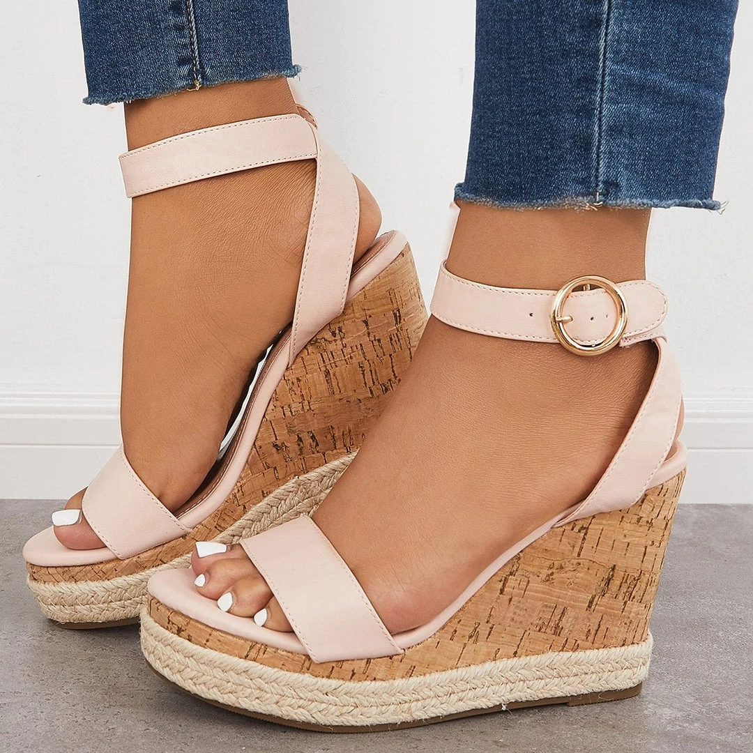 Mollyshoe Casual Slingback Espadrille Wedge Sandals 23 Mollyshoe Casual Slingback Espadrille Wedge Sandals