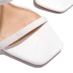 Mollyshoe Elastic Straps Squared Toe Chunky Heels