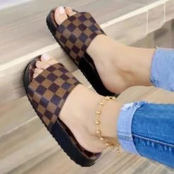 Mollyshoe Women Fashion Plaid Comfortable Casual Slippers 7 Mollyshoe Women Fashion Plaid Comfortable Casual Slippers