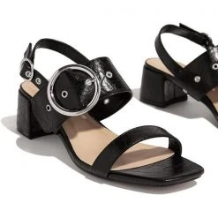 Mollyshoe Around-The-Ankle Adjustable Buckle Closure Sandals