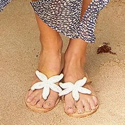 Mollyshoe Women Starfish Beach Flat Sandals