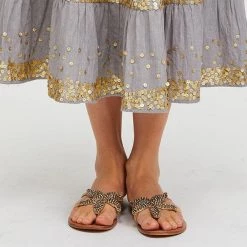 Mollyshoe Women Starfish Beach Flat Sandals