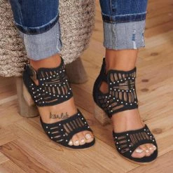 Mollyshoe Women Cut-out Casual Sandals 12 Mollyshoe Women Cut-out Casual Sandals
