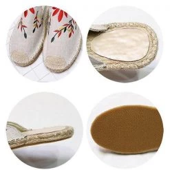 Mollyshoe Fashion Embroidered Espadrille Flat Slippers 38 Mollyshoe Fashion Embroidered Espadrille Flat Slippers