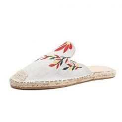 Mollyshoe Fashion Embroidered Espadrille Flat Slippers 39 Mollyshoe Fashion Embroidered Espadrille Flat Slippers