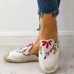 Mollyshoe Fashion Embroidered Espadrille Flat Slippers 33 Mollyshoe Fashion Embroidered Espadrille Flat Slippers